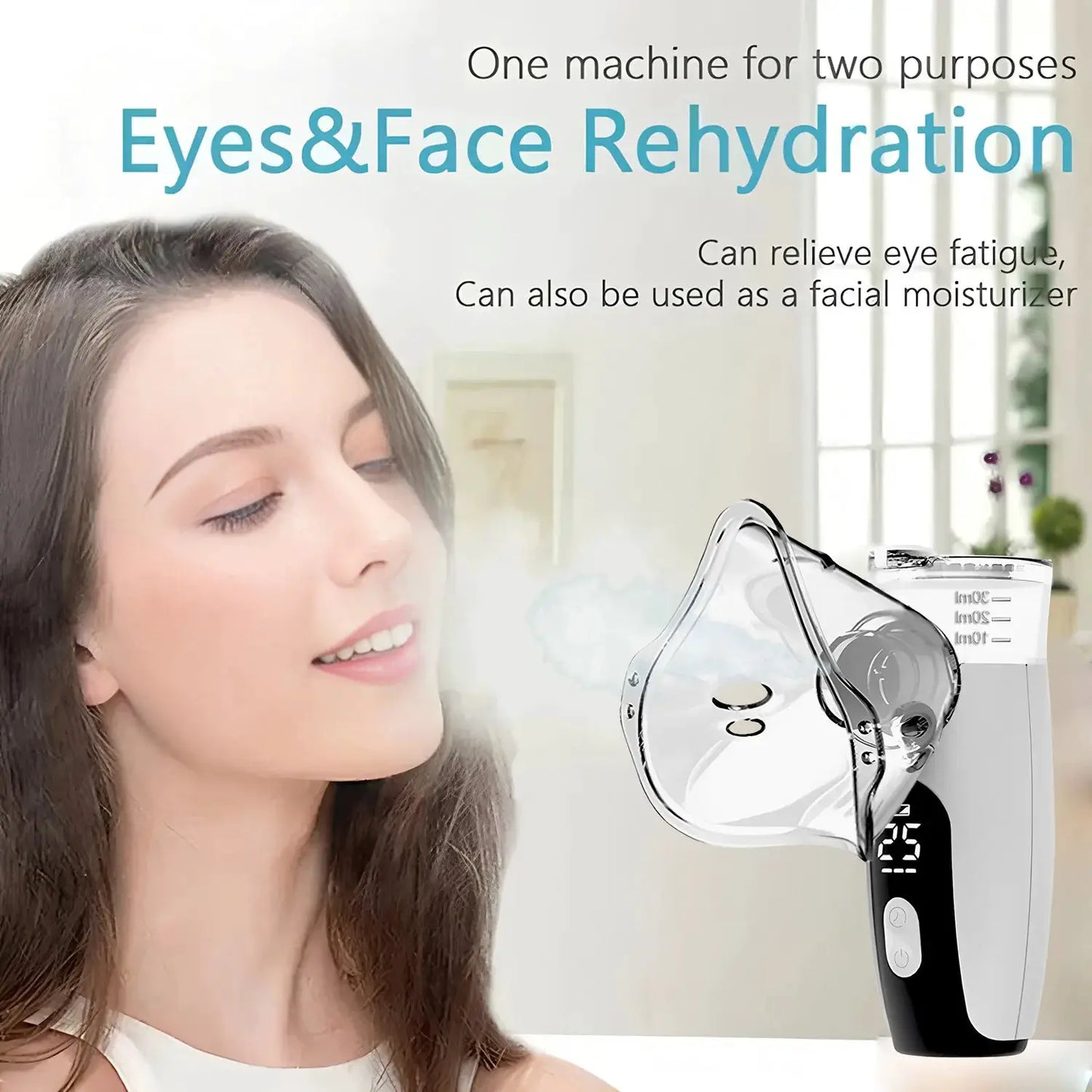 Portable Facial Steamer | Nano Mist Generator | USB Powered | Mini Beauty Sprayer