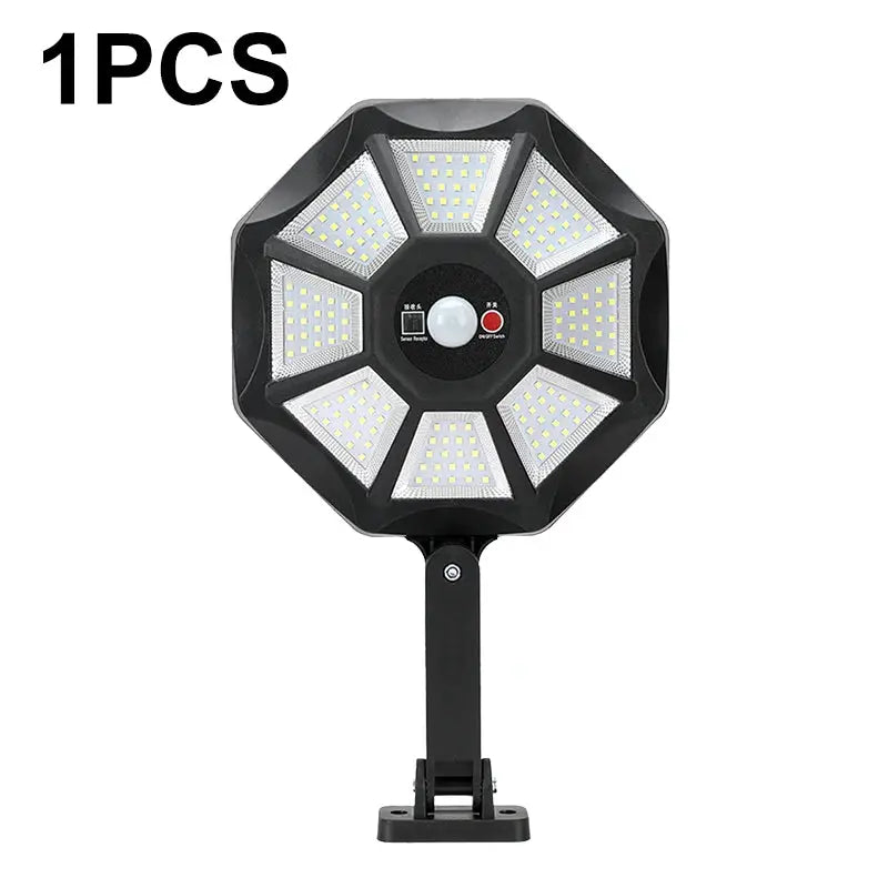 Solar Lights Outdoor 168LED 360° Adjustable Flood Light Dusk to Dawn 8 Sides Solar Outdoor Lights with Motion Sensor IP66 Waterproof Solar Street Lights Outdoor for Yard Pools from PriceLows™