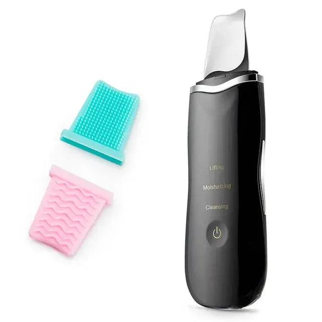 Ultrasonic Skin Scrubber Peeling Blackhead Remover Deep Face Cleaning Acne Pore Cleaner Facial Shovel Cleanser EMS Microcurrent from PriceLows™