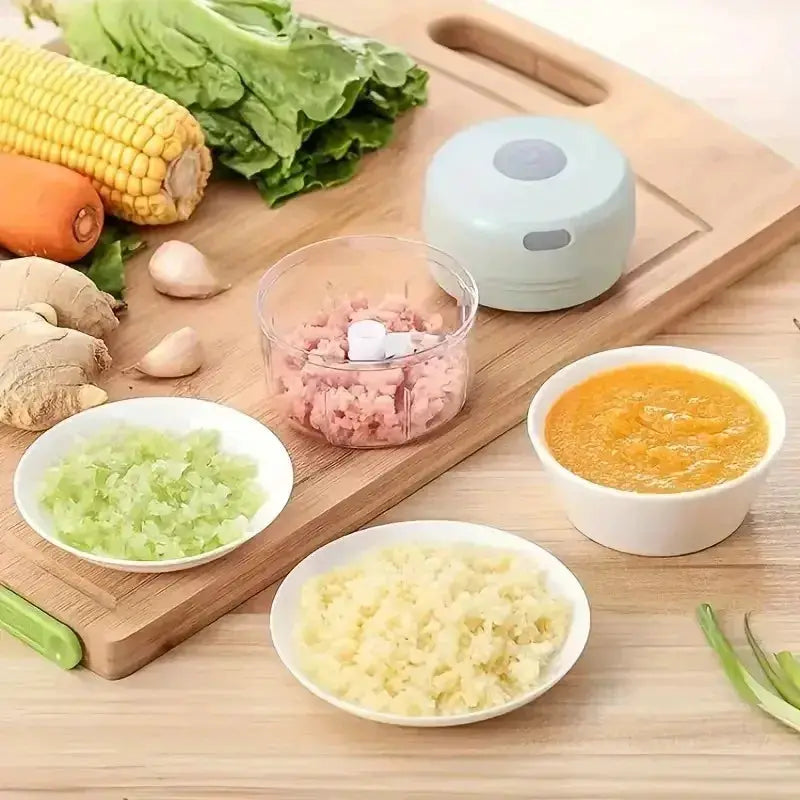 100/250mL Mini Crusher Chopper USB Charging Garlic Mincer Electric Garlic Chopper Powerful Ginger Garlic Onion Meat Masher from PriceLows™