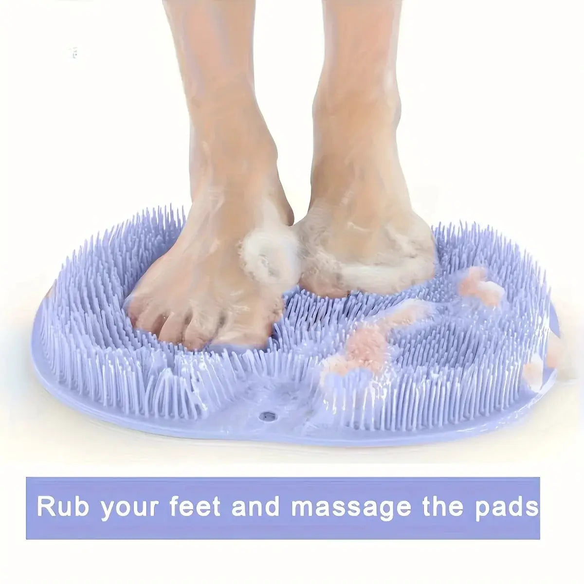 Silicone Foot Massage Mat | Non Slip Design | Wall Mount Scrubber | For Home Use