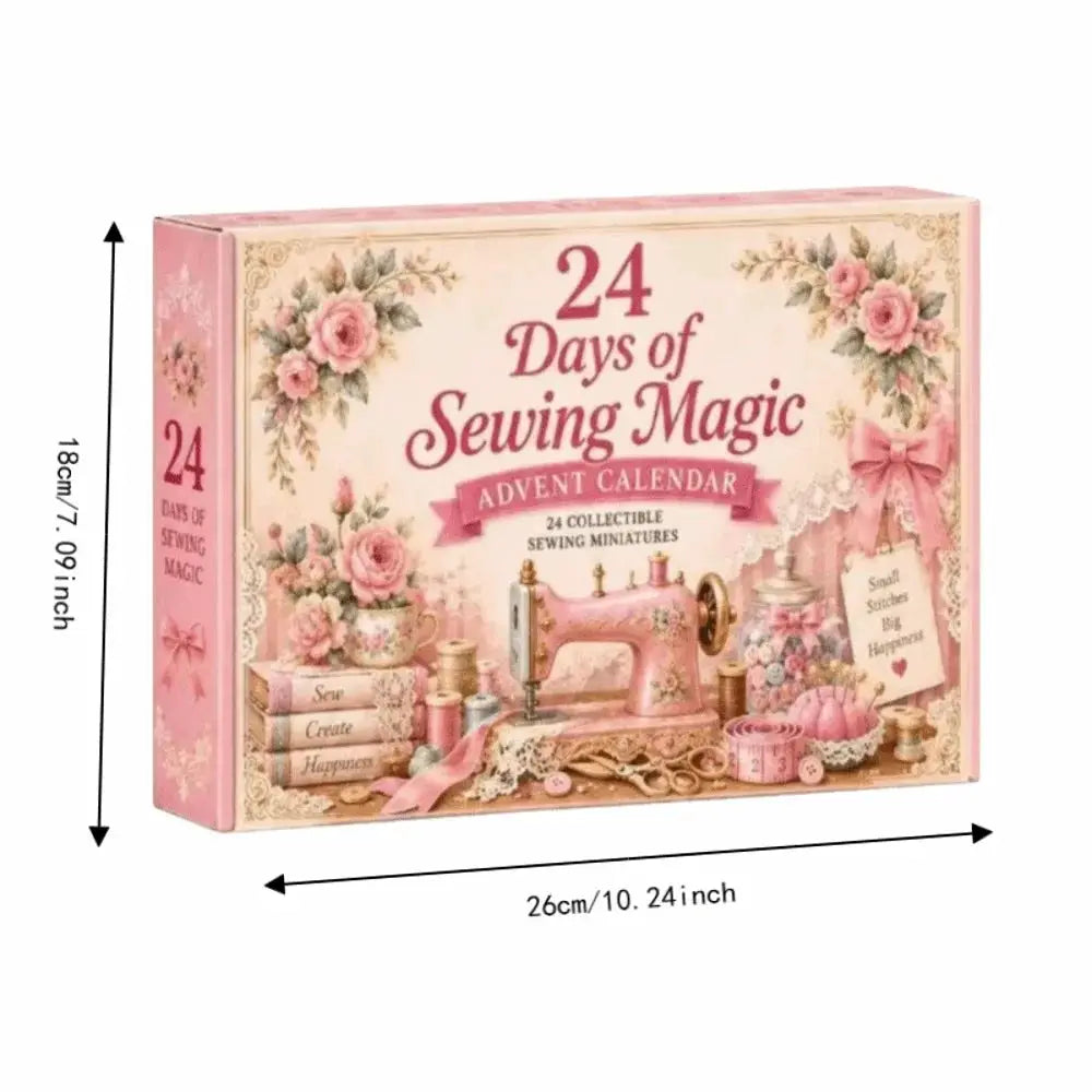 Christmas Advent Calendar | Angel Theme | 24 Day Pockets | Pink Acrylic