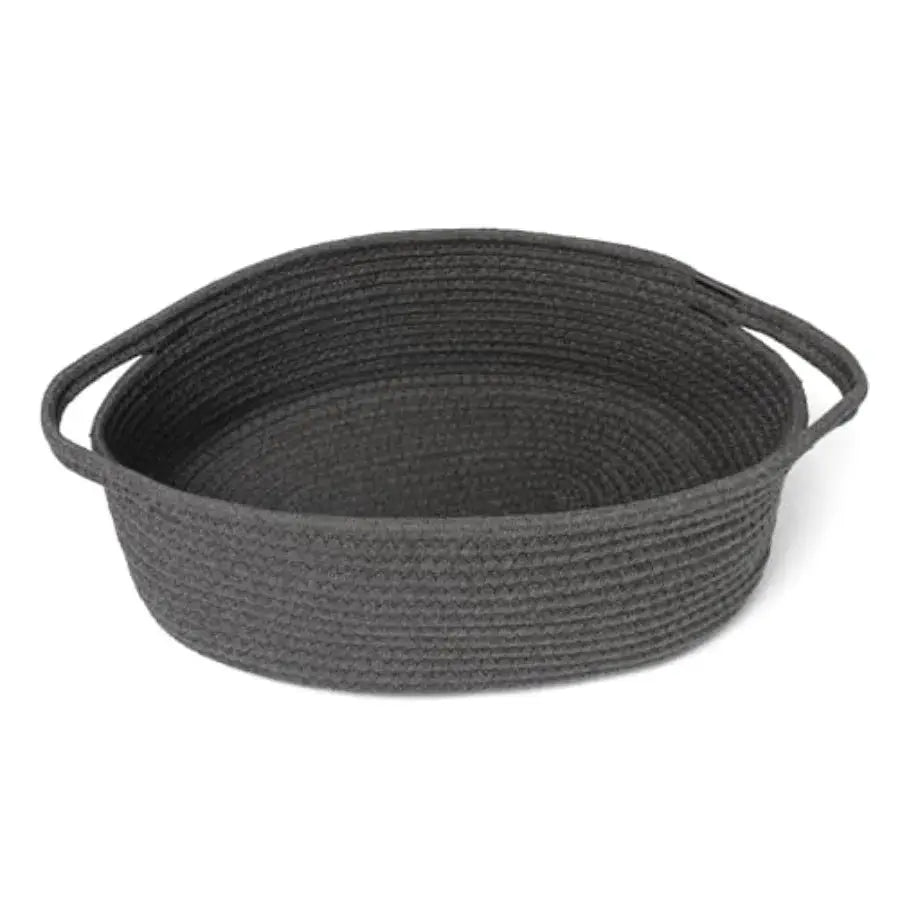 Woven Basket, 13" x 9" x 5" Cute Dog Toy Basket, Soft Cotton Rope Storage Box, Cat Toy Bin, Baskets for Gifts Empty, Small Bask from PriceLows™