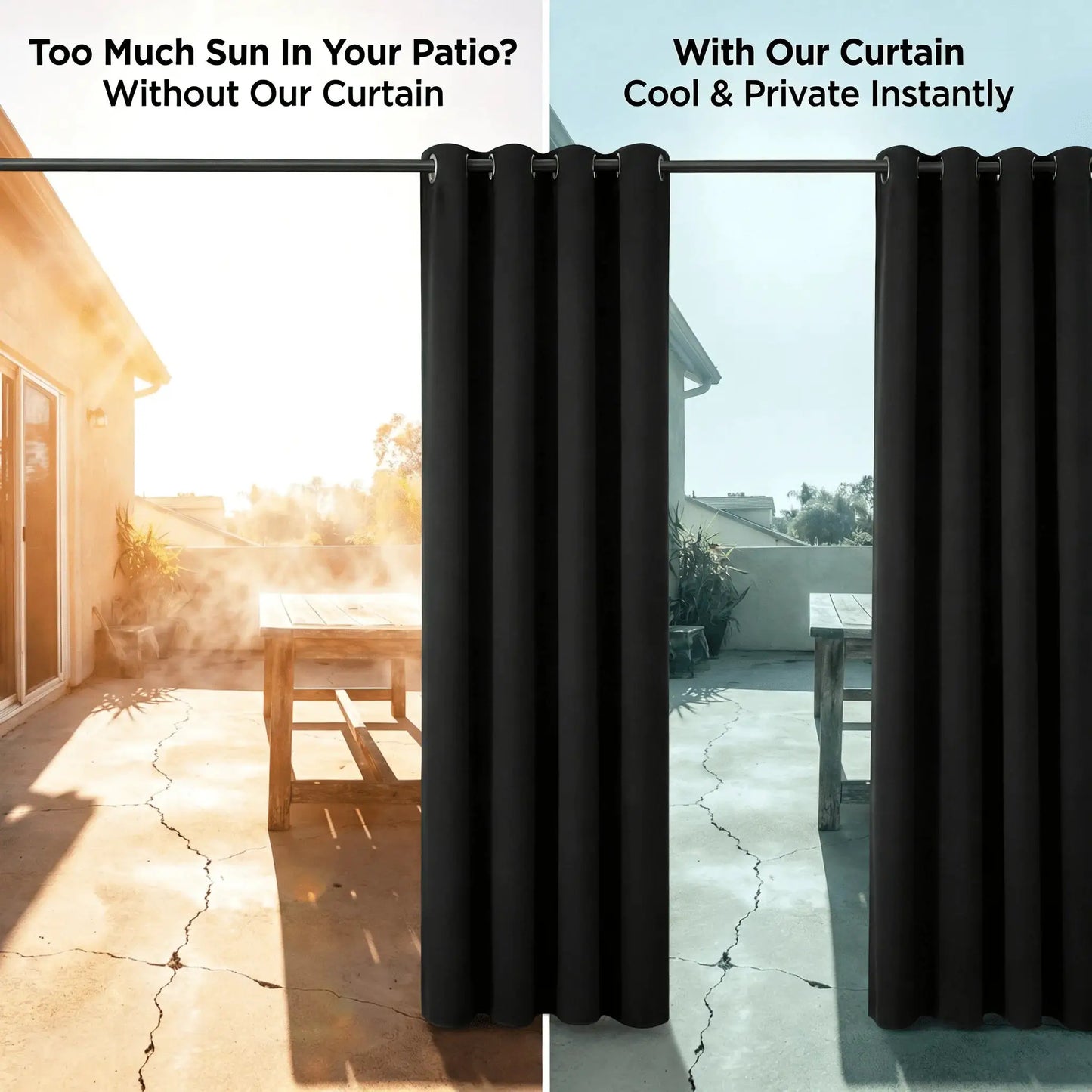 100% Blackout Curtains 4 Panels Thermal Insulated Window Drapes Washable Privacy Protection for Bedroom Living Room Dining Room from PriceLows™