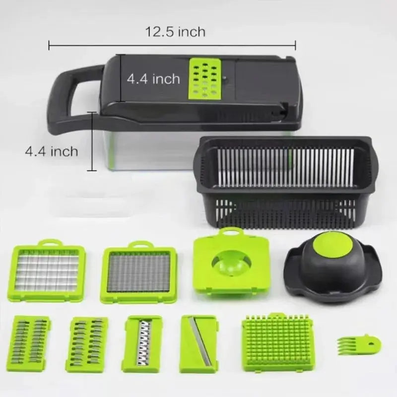 Safe Vegetable Cutter, Valentine's Day Gift Idea for Home Cooks. 33cm, Practical & Caring Present from PriceLows™