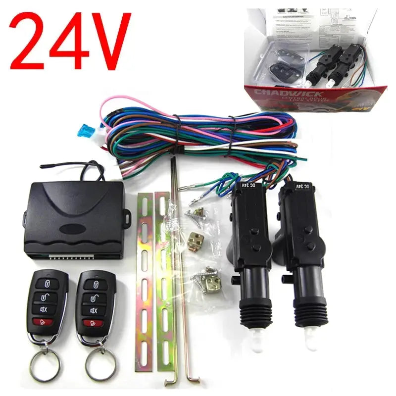 HOT 24V DC Car Alarm Remote Control Central Locking Anti-theft Device -Door 2-Futtons Car Security Device Kit For Truck from PriceLows™