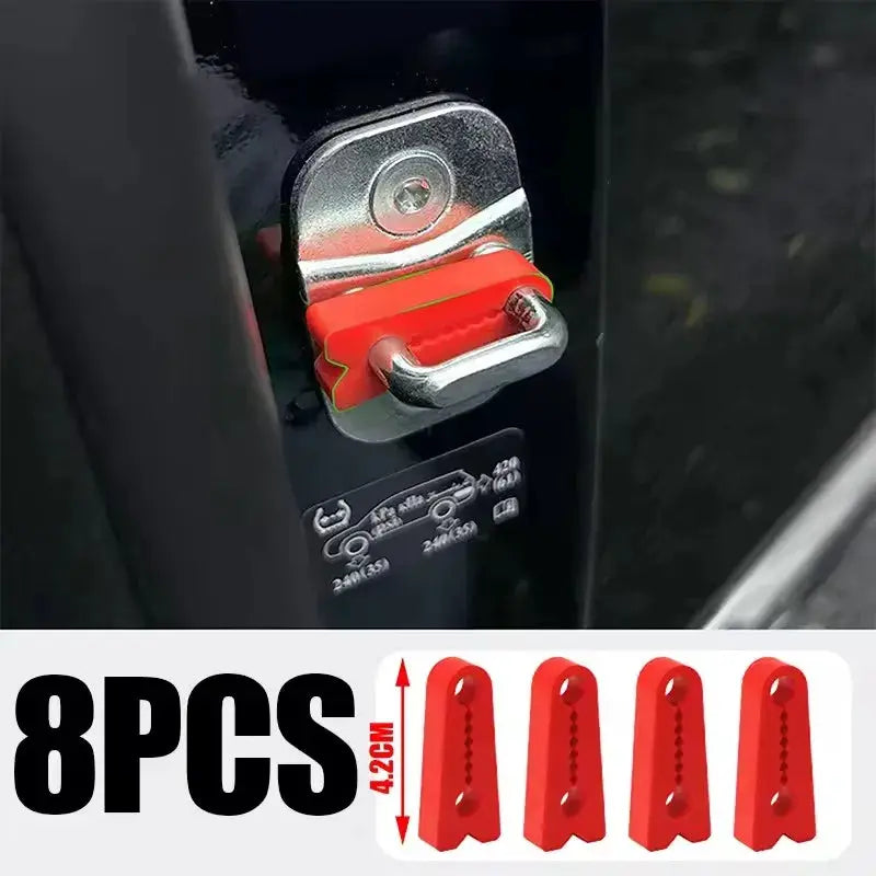 Car Door Shock Absorber Pad | Silicone | 4.2x1.5cm | Yellow Black Red
