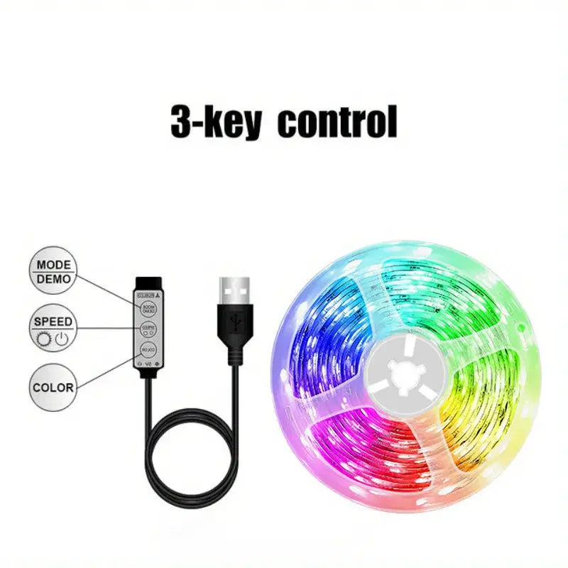 WiFi USB LED Strip Works with Alexa Tuya Smart Life 1M 5M 10M 20M TV Backlight Flexible Tape Light Music Sync Ambient Lighting from PriceLows™
