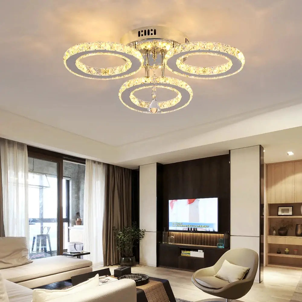 Modern Luxury Ceiling Crystal Chandelier Decoration Home Furniture Living Room Hanging Ceiling Lamp Kitchen Light Led Lighting from PriceLows™