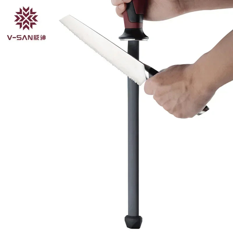 Taidea TV1703 12 Inch Professional Kitchen Tools Ceramic Diamond Stick Rod Butcher Knife Sharpener from PriceLows™