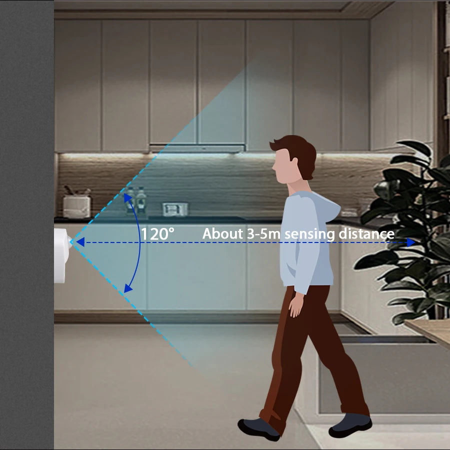 Motion Sensor Night Light | Battery Operated | LED Bulbs | Hallway Stair