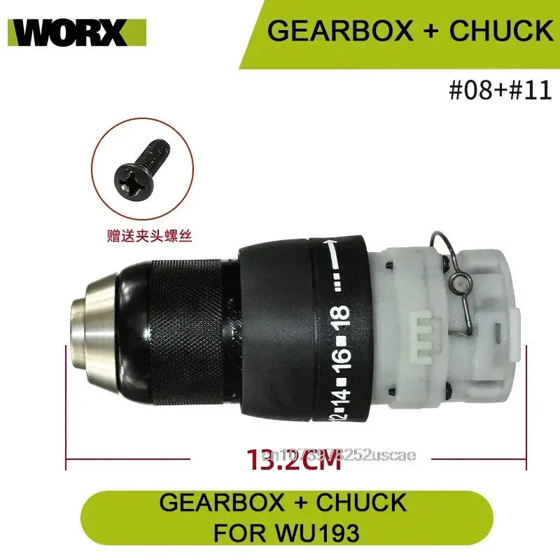 Orginal new Switch Driver motor reducer casing toothed wheel shell chuck parts for WORX WU193 Electric screwdriver from PriceLows™