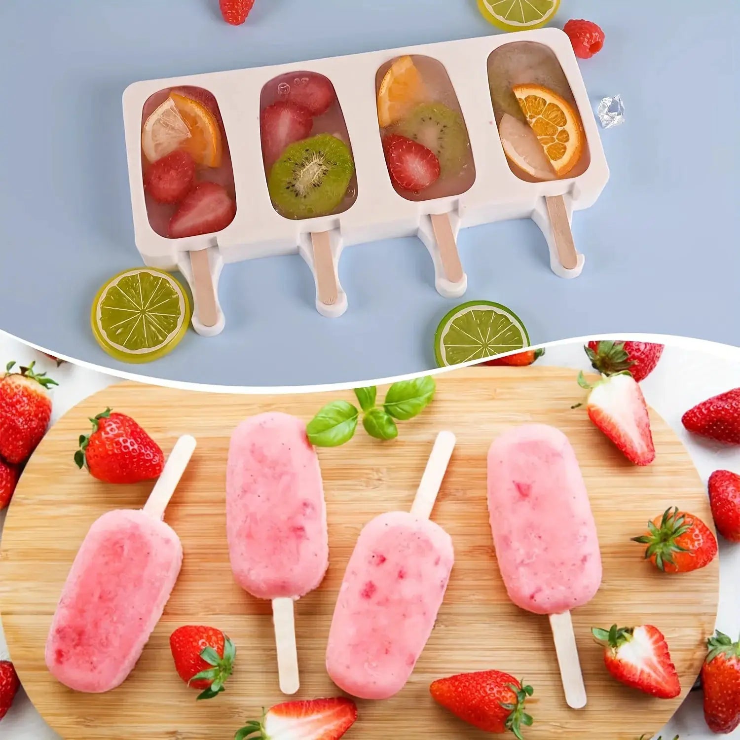 Silicone Ice Cream Mold，DIY Silicone Mold ，Fruit Juice Ice Tray ，Popsicle Mould ，Baking from PriceLows™