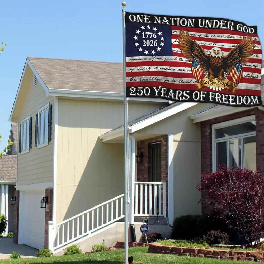 Patriotic Yard Flag | Outdoor Flag | 250th Anniversary | 3x5 Ft