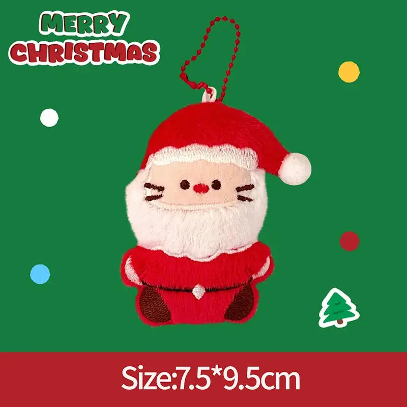 Hanging Plush Ornament | Santa Claus Snowman | Soft Touch Christmas Decoration