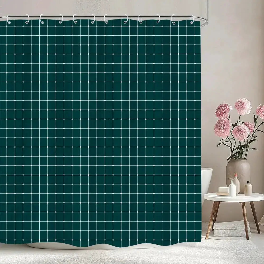 Solid Colour Chevron Shower Curtain Black White Lines Geometric Shapes Simple Modern Style Polyester Bath Curtain Bathroom Decor from PriceLows™