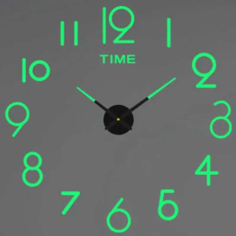 Large 3D Wall Clock Luminous Classic Wall Clocks DIY Digital Clock Wall Watches Stickers Silent Clock for Home Living Room Table from PriceLows™