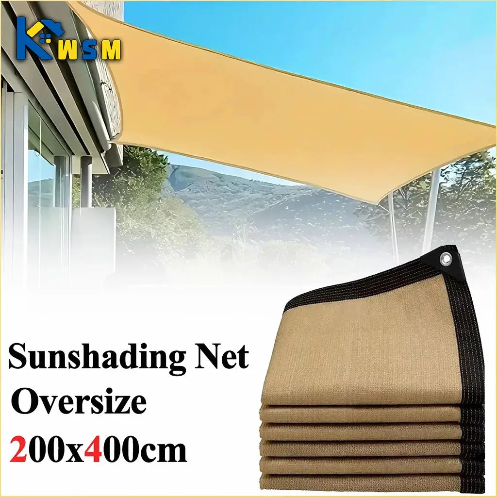 Shade Sailing Net | 200x400cm Beige | Hdpe Heat Insulated Mesh