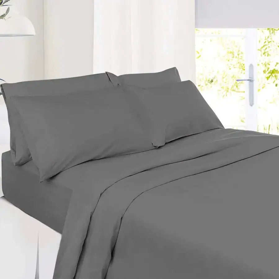 Extra Deep Pocket Queen Sheets Sets Fits Mattress 1824 Inches Deep Extra Deep Pocket Sheets 6 Piece Queen Size Grey from PriceLows™
