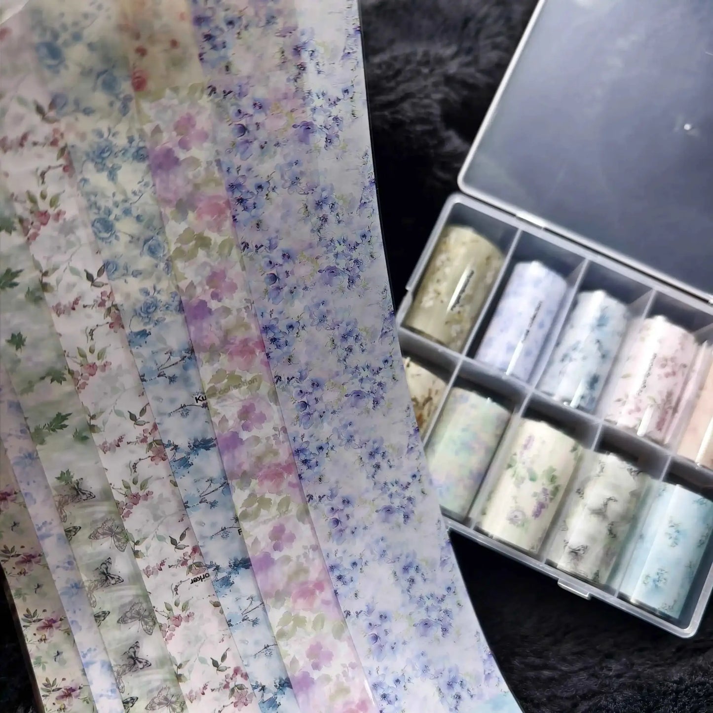 10Rolls Halloween Flower Plaid Angel Marble Bow Nail Foils Transfer Paper Nail Art Stickers Decal Nails Decoration from PriceLows™