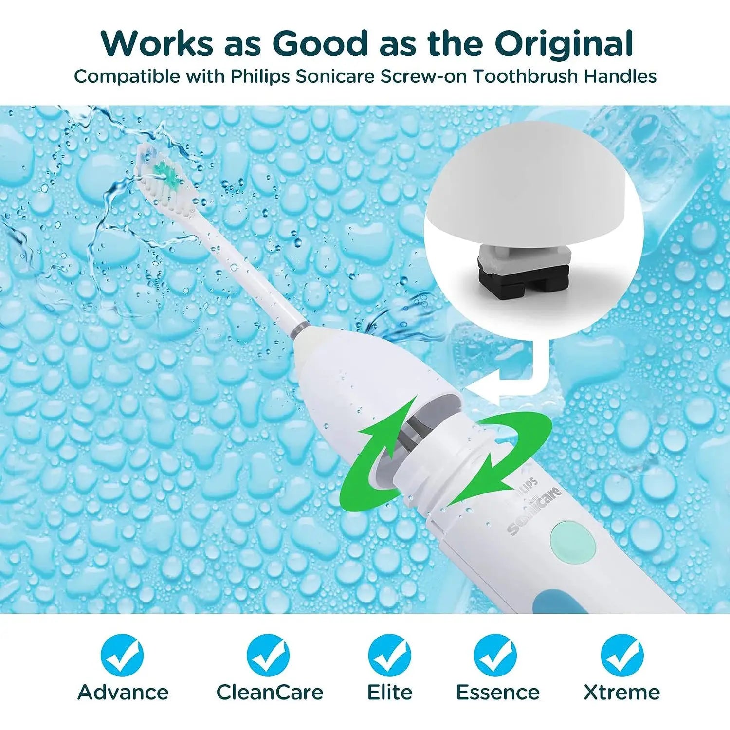 Replacement Electric Toothbrush heads For Philips Sonicare e-Series HX7001 HX7022 HX-7002 HX7002 HX9500 HX9552 HX9553 HX9562 from PriceLows™
