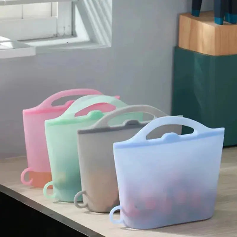 Silicone Zipper Bag | Capacity 1000/1200ml | Silicone | 1000ml, 1200ml