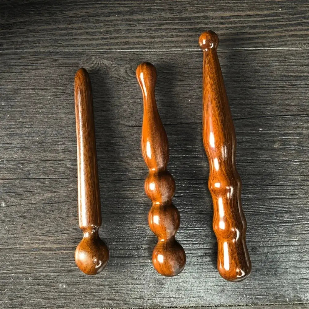 Wooden Acupressure Sticks | 3 Pack Body Massager | Foot Roller For Relief
