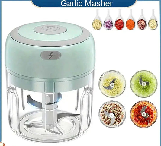 100/250mL Mini Crusher Chopper USB Charging Garlic Mincer Electric Garlic Chopper Powerful Ginger Garlic Onion Meat Masher from PriceLows™