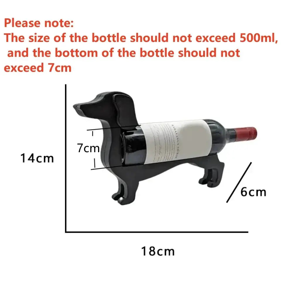 Adorable Dachshund Wine Bottle Holder - Perfect Decorative Piece for Wine Lovers from PriceLows™