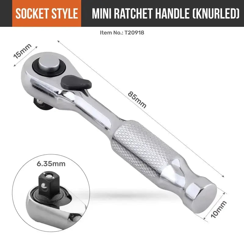 Hi‑Spec 72 Tooth Mini Ratchet Wrench Set 1/4” Double Head Torque Wrench Compact Ratchet Spanner for Bike Car & Home DIY Repair from PriceLows™