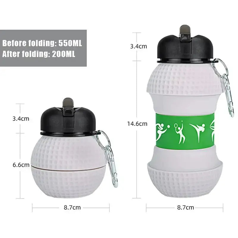Kids Fold Water Bottle Cup with Leakproof Lid Portable School Sports Outdoor Collapsible Drink MugHotsale from PriceLows™