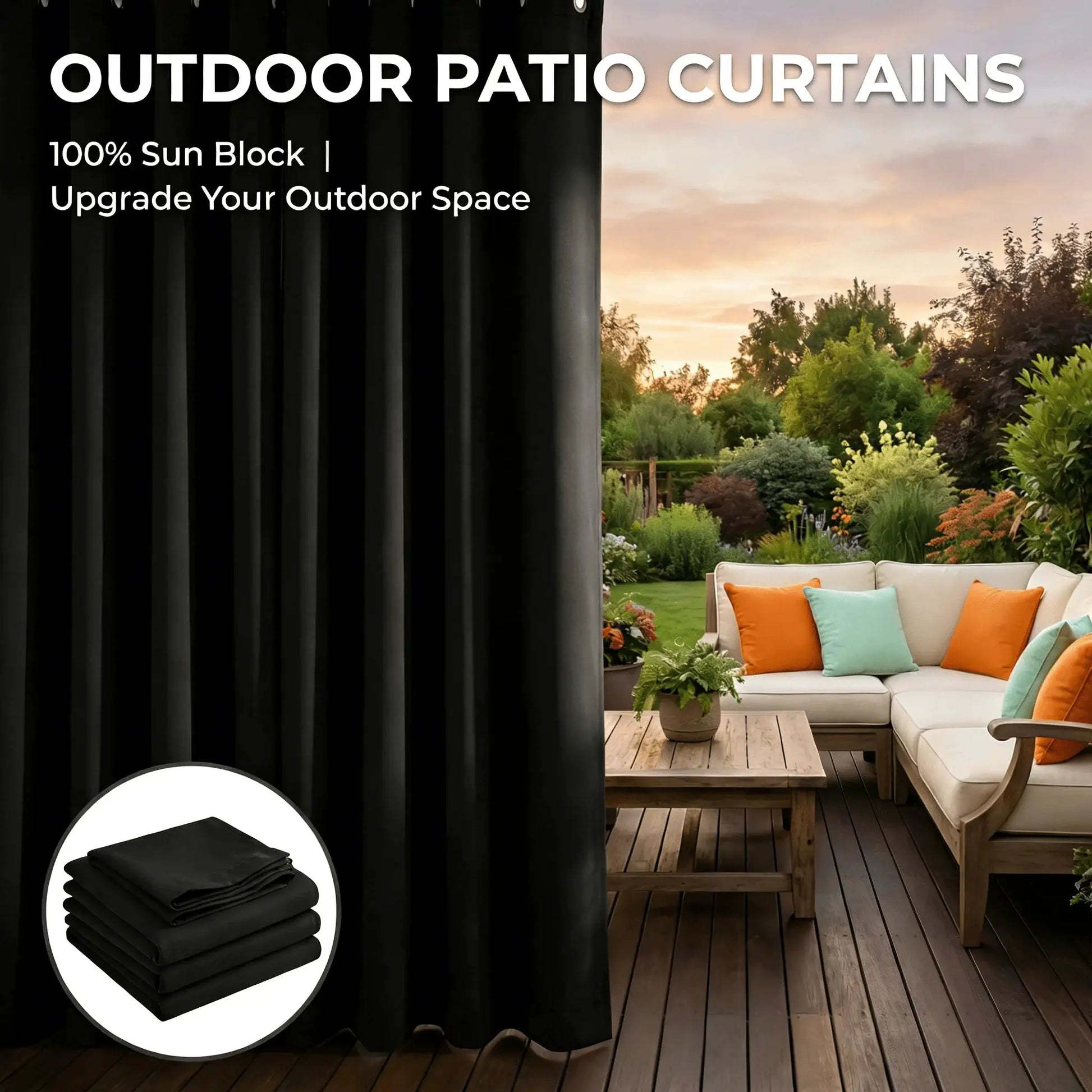 100% Blackout Curtains 4 Panels Thermal Insulated Window Drapes Washable Privacy Protection for Bedroom Living Room Dining Room from PriceLows™