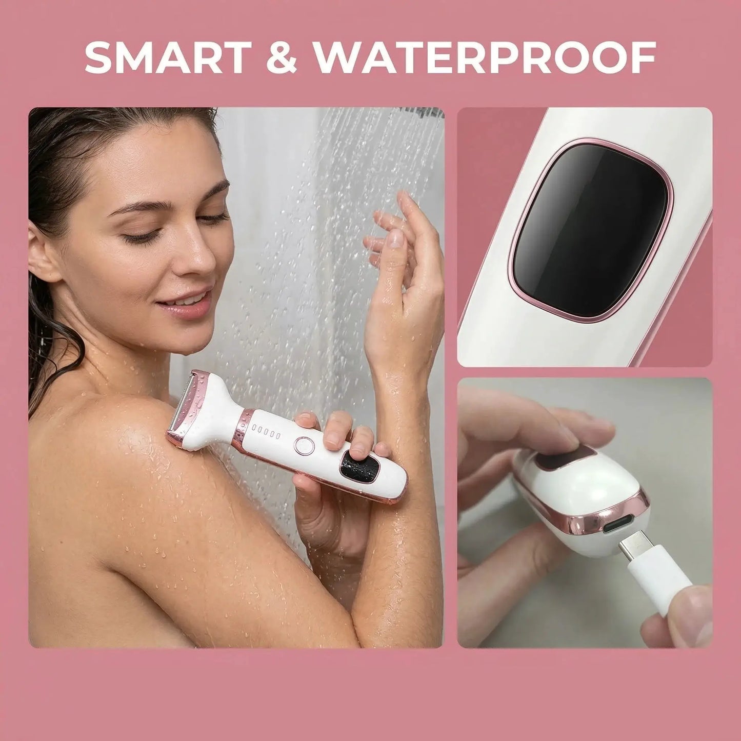 SoftAura Cordless Electric Shaver For Women Painless Body Hair Removal
