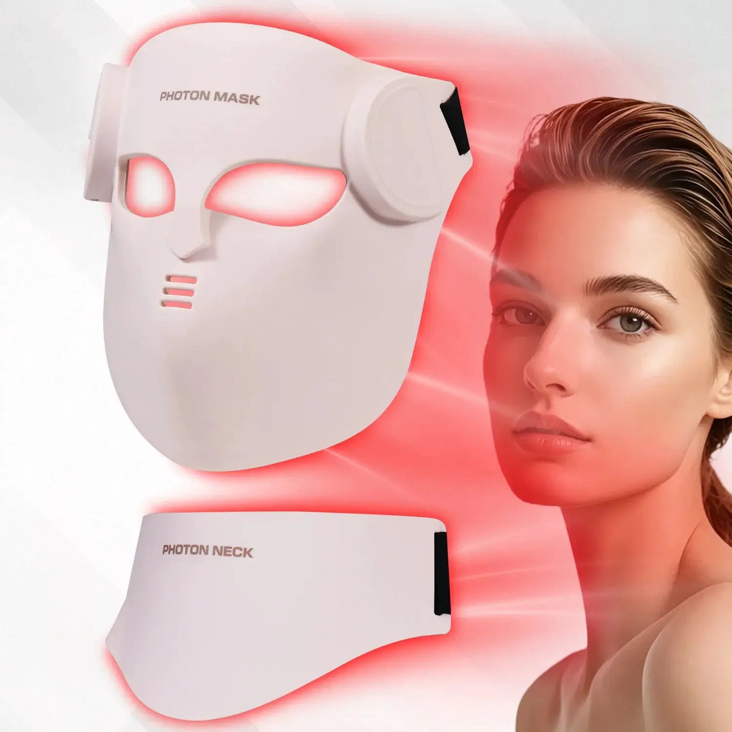Soft Portable Led Facial Mask 8 Color LED Red Light Therapy for Acne Treatment Skin Rejuvenation Skin Care Face Mask from PriceLows™