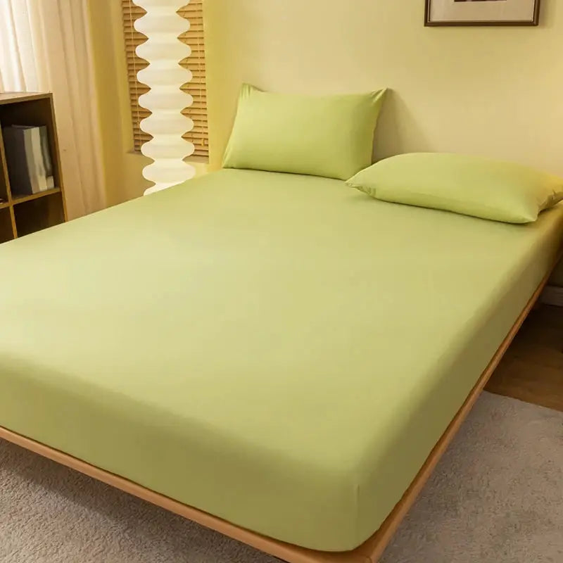 1 piece of solid color matte bed sheet, solid color bed cover for bedroom, bedding (excluding pillowcases) from PriceLows™