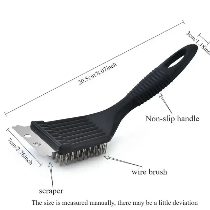 Grill Brush | 8 Inch Heavy Duty Extra Strong | Stainless Steel Wire