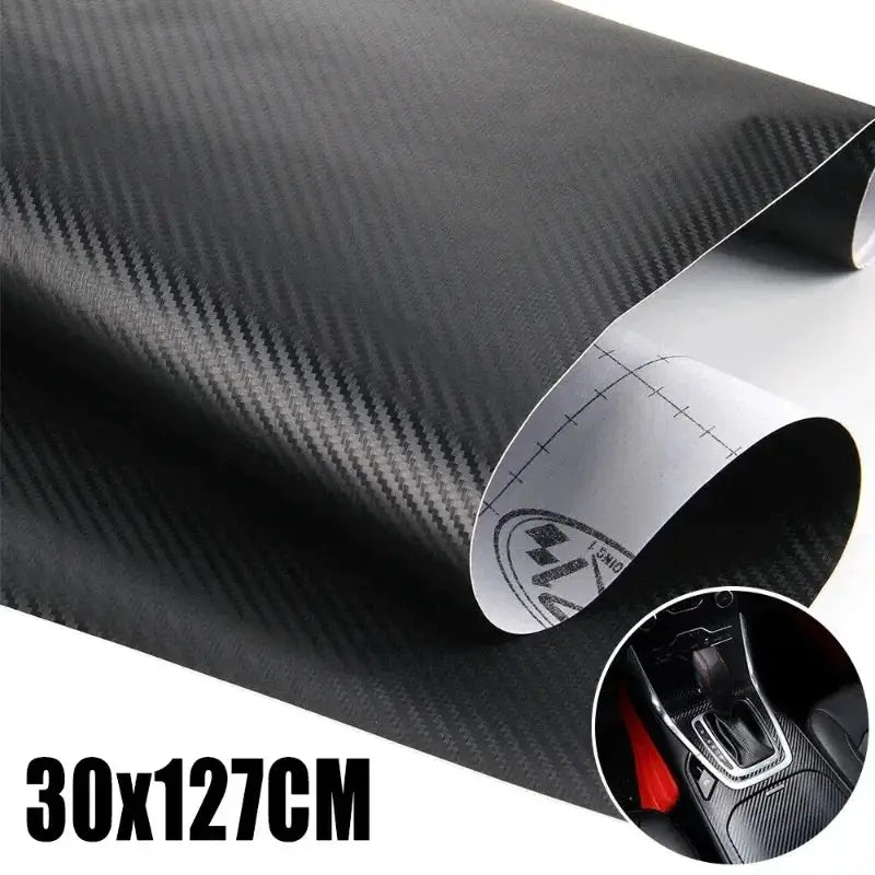 30x127cm Car 3D Carbon Fiber Roll Film DIY Decorative Stickers Auto Styling Computer Laptop Skin Carbon Fiber Vinyl Film Decals from PriceLows™