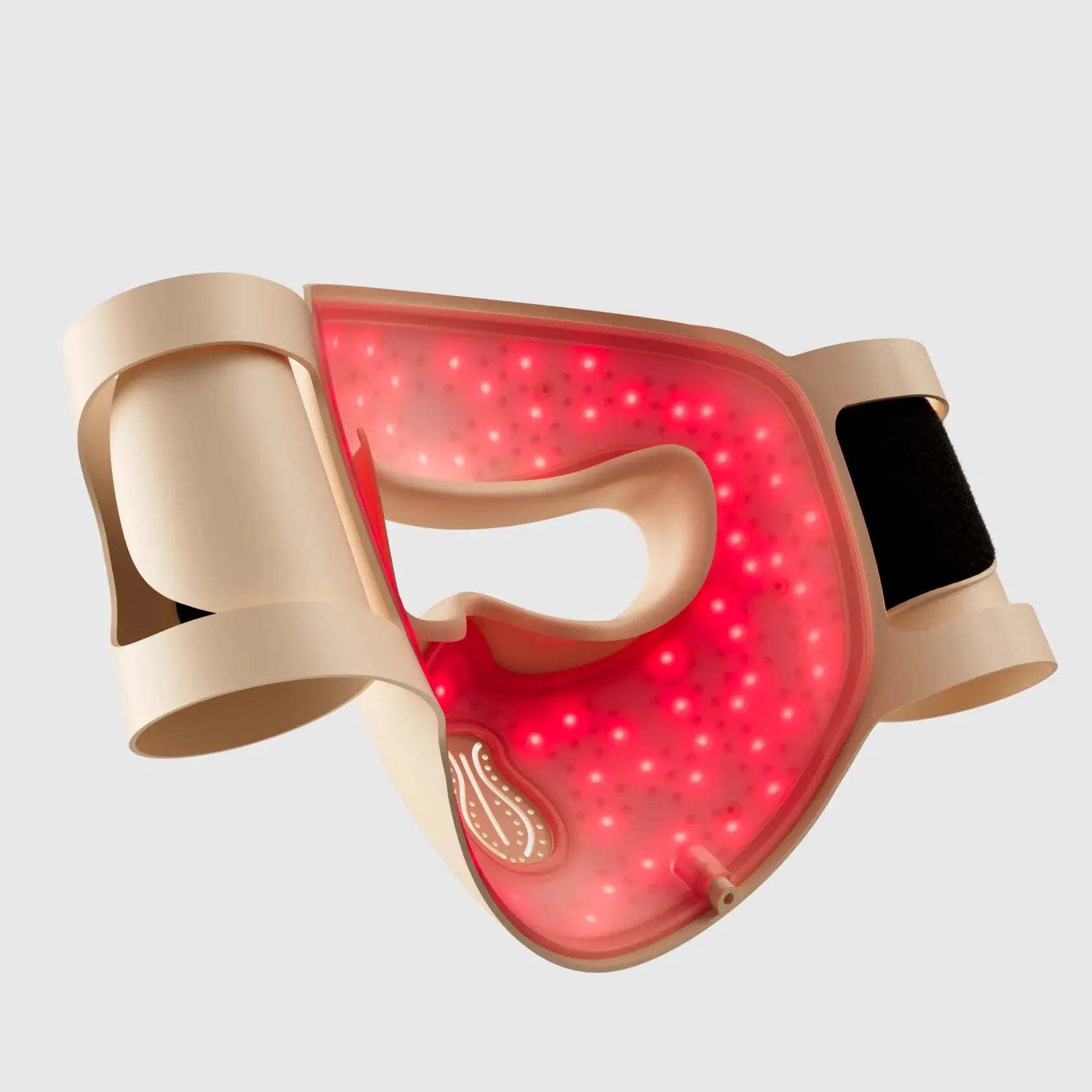 Hello Face M300 Mask - 3000mAh Battery, Skin-Like Silicone, 4D Light Therapy Khaki LED Facial Mask from PriceLows™