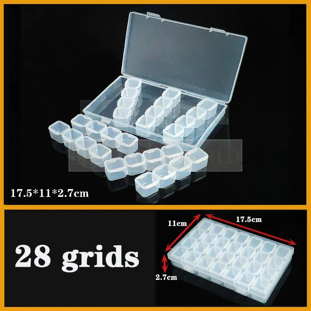 Transparent Plastic box Screw Compartment Box Jewelry Earring Display Case Container Clear Terminal Organizer Tool Storage boxes from PriceLows™