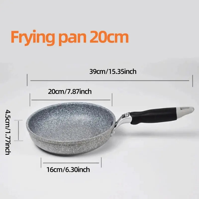 Stone Frying Pan | Non-Stick | Induction Compatible | 28/26/24/20 cm