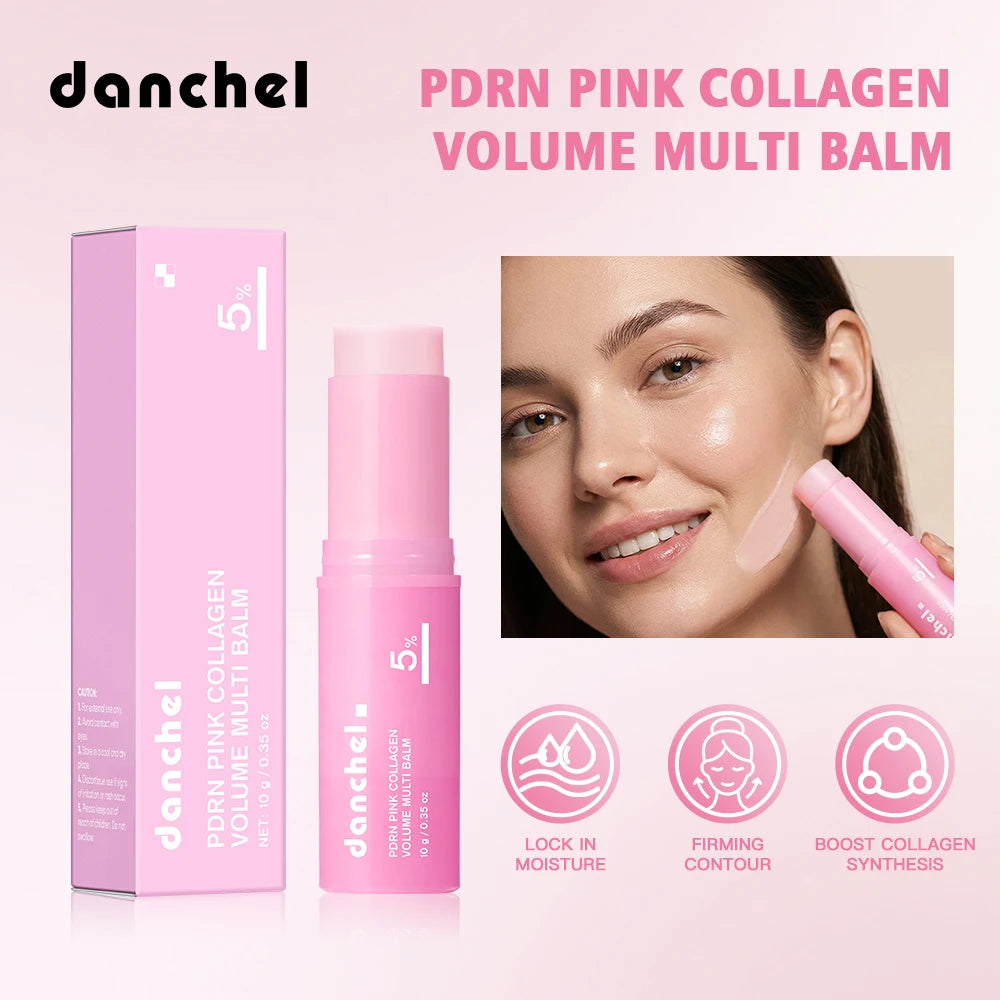 Collagen Balm Stick | PDRN Pink Blend | Deep Hydrating Glow | Face Eye Lip