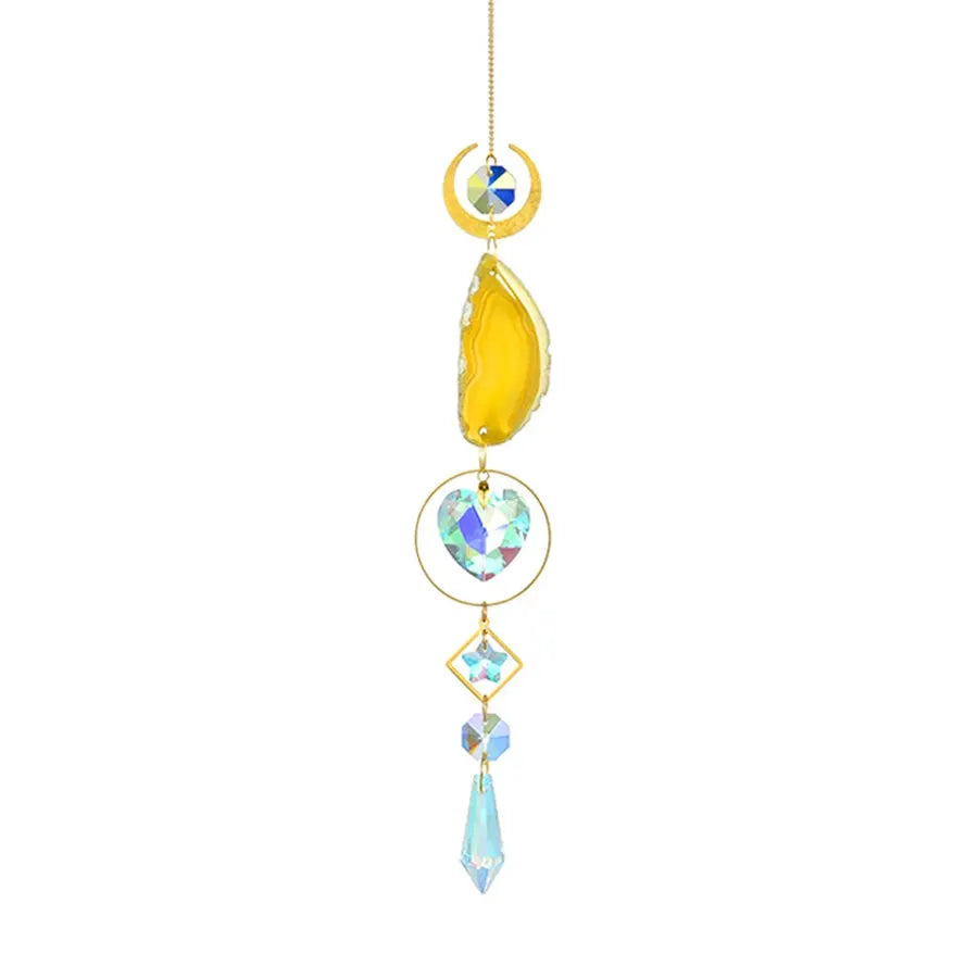 1pc Agate Sun Catcher Wind Chime Pendant Indoor and Outdoor Decoration Wind Chime Rainbow Maker Garden Home Decor Gift from PriceLows™