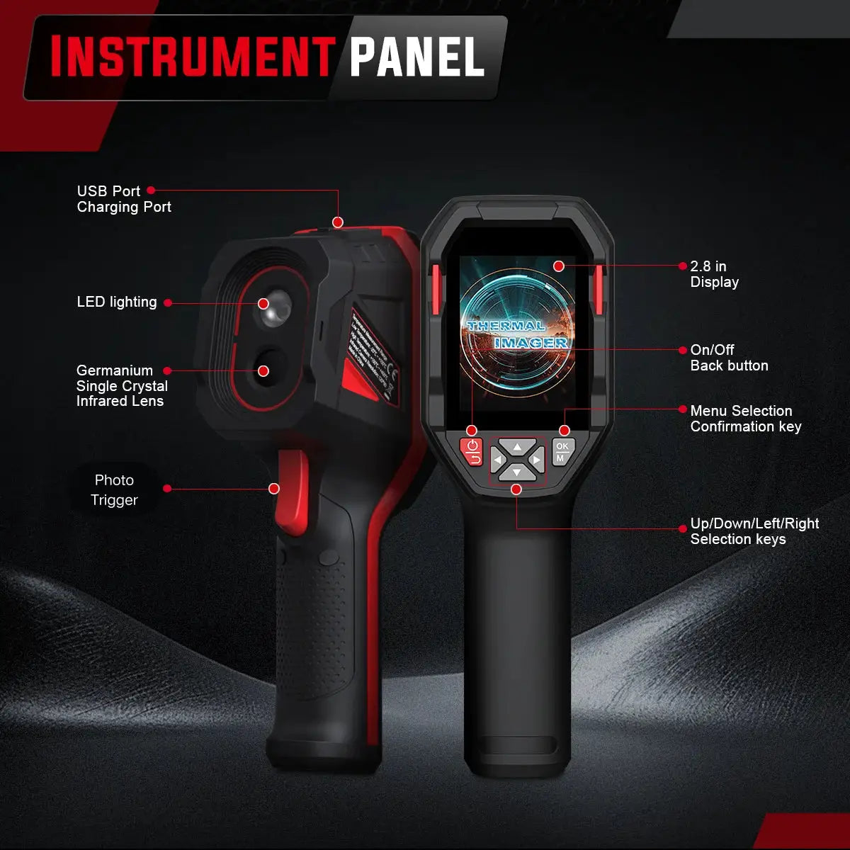 HABOTEST HT821A Macro Lens Rechargeable Thermal Imaging Camera Waterproof, Dustproof, and Anti Drop Handheld Thermal Imaging from PriceLows™
