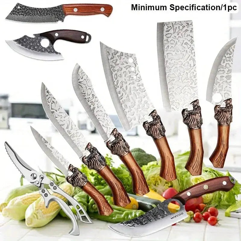 1-10PCS Stainless Steel Boning Knife Professional Kitchen Chef Butcher Utility Meat Cleaver Cooking Knife Household Tools from PriceLows™