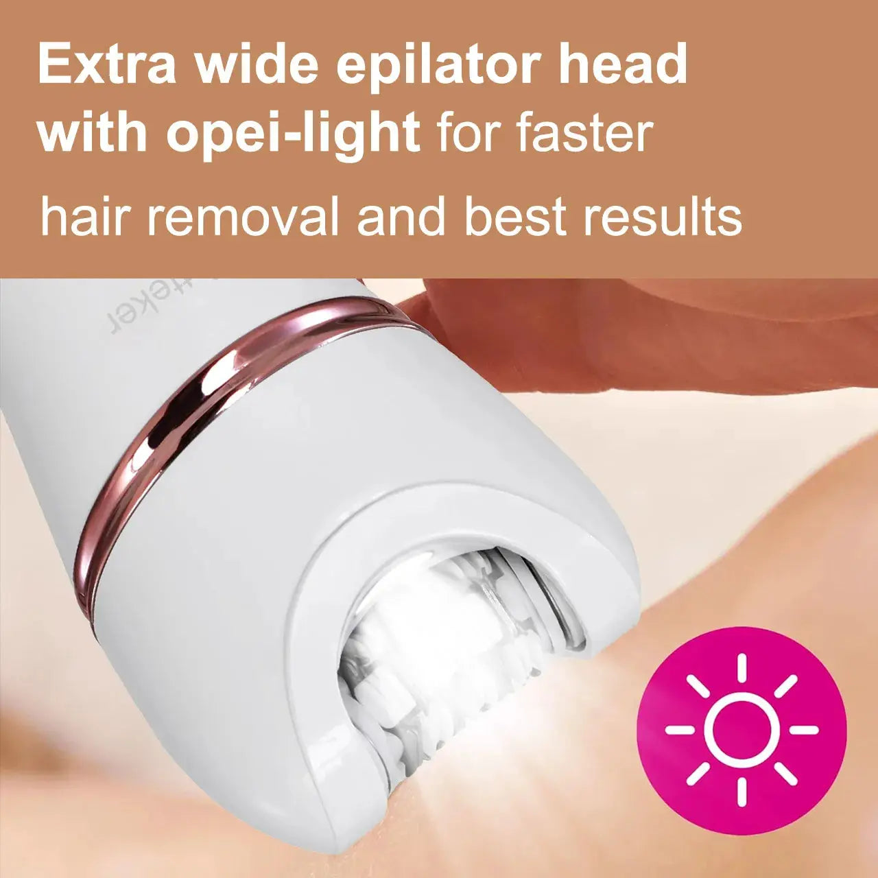 Women's Epilator | 7000 RPM | IPX7 Waterproof | USB Rechargeable