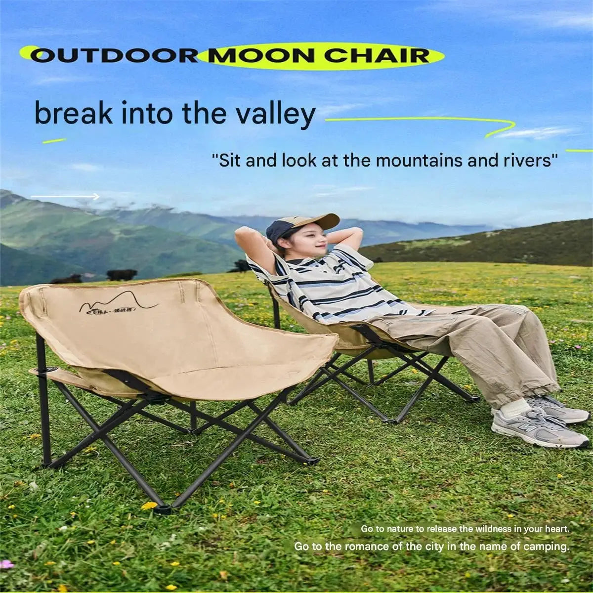 Moon Chair | Outdoor Folding | Metal Frame | Large from PriceLows™