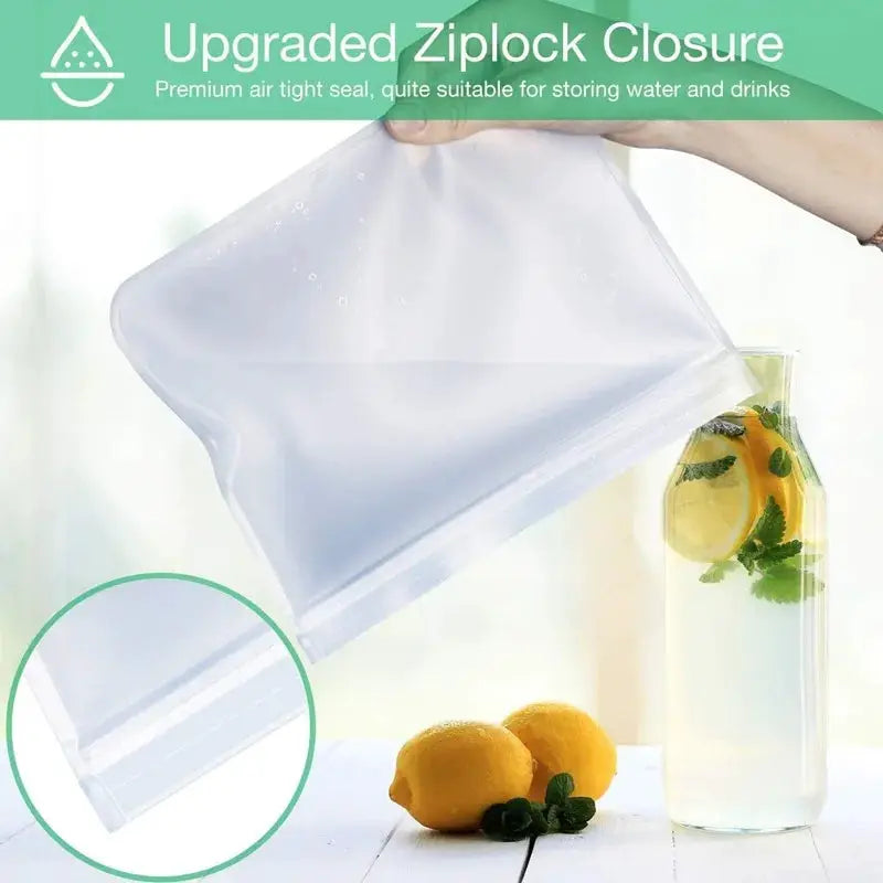 Reusable Food Storage Bag | 80ml Capacity, Leakproof | PEVA Material | One Size