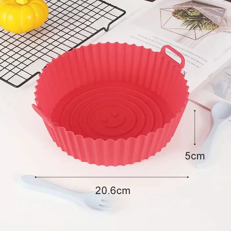 Air Fryer Pan Liner | Reusable Silicone | Food Grade Nonstick | One Size