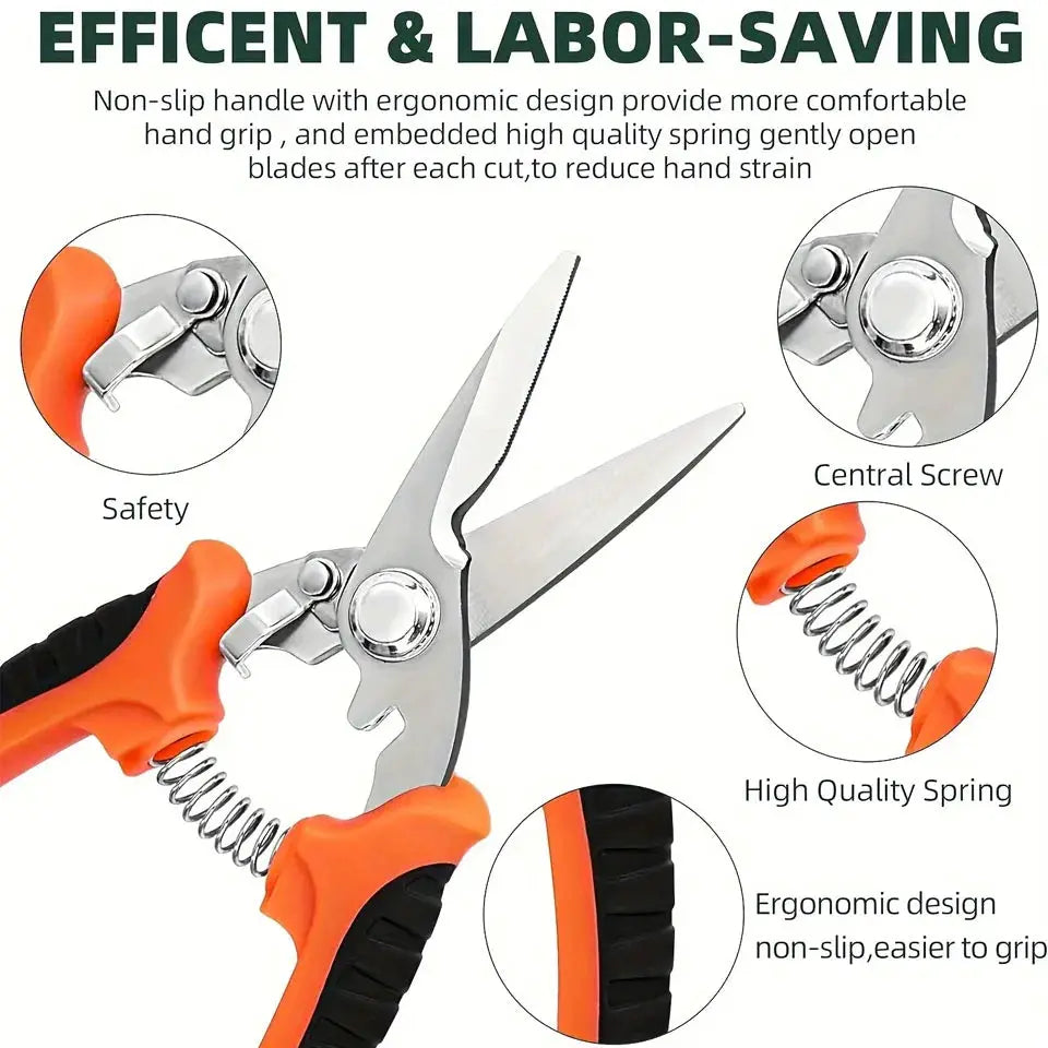 3PCS Gardening Scissors Set Ergonomic non-slip handles Safety lock pruning shears Beginner gardening set Can cut roses and more! from PriceLows™