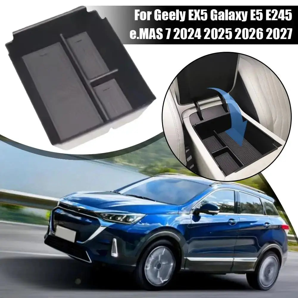 Car Storage Box For Geely EX5 Galaxy E5 E245 e.MAS 7 2024 2025 2026 2027 Anti-dirty Armrest Center Console Boxes Car Accessories from PriceLows™